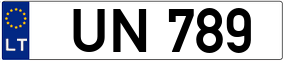 Trailer License Plate